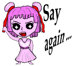 Little pink Annie sticker #5746169