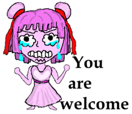 Little pink Annie sticker #5746171