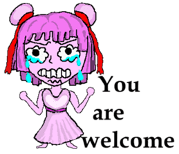 Little pink Annie sticker #5746171