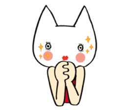 Cat wearing pumps. sticker #5746423