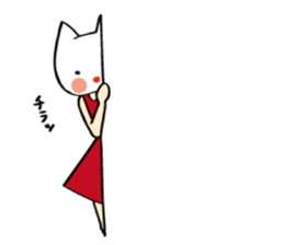 Cat wearing pumps. sticker #5746431