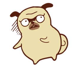 Gappy the Pug sticker #5746620