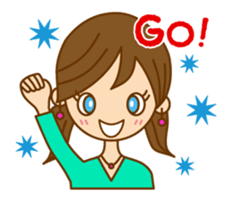 Good luck ! Girls ! (daily ed.) sticker #5747269