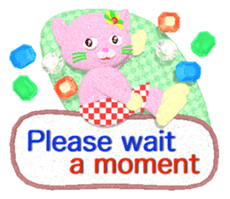 Neko-lala (Polite and easy to use) (E) sticker #5748098