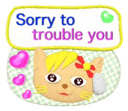 Neko-lala (Polite and easy to use) (E) sticker #5748101