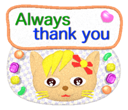 Neko-lala (Polite and easy to use) (E) sticker #5748102