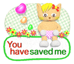 Neko-lala (Polite and easy to use) (E) sticker #5748103