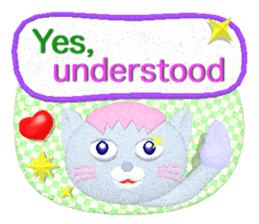 Neko-lala (Polite and easy to use) (E) sticker #5748105