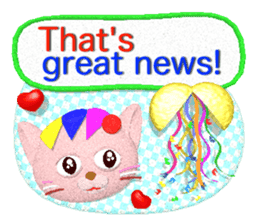 Neko-lala (Polite and easy to use) (E) sticker #5748115