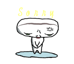 Keshi-Gumlin the goblin of eraser sticker #5748597