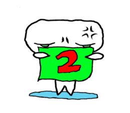 Keshi-Gumlin the goblin of eraser sticker #5748604