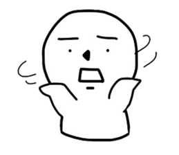 Dull round-face sticker #5748740