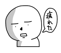 Dull round-face sticker #5748748