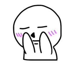 Dull round-face sticker #5748749