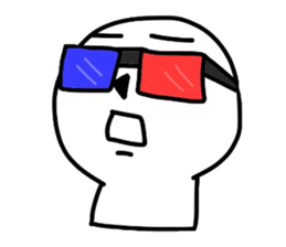 Dull round-face sticker #5748759