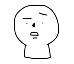 Dull round-face sticker #5748762