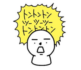 Dull round-face sticker #5748767