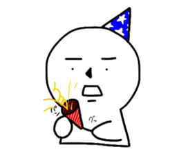 Dull round-face sticker #5748769