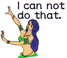 Belly Dancer (English version) sticker #5749386