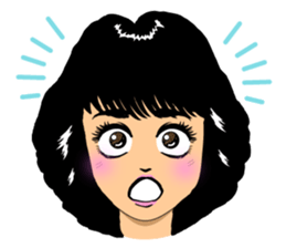 80s girls of Japan. sticker #5750094