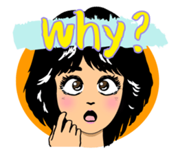 80s girls of Japan. sticker #5750112