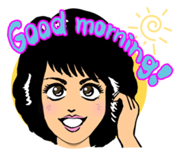 80s girls of Japan. sticker #5750115