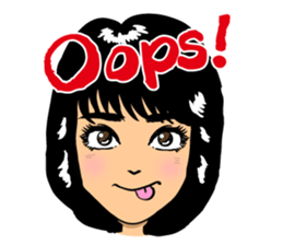 80s girls of Japan. sticker #5750120