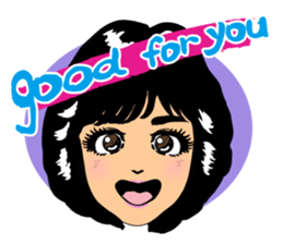 80s girls of Japan. sticker #5750127