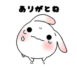 mochi mochi white rabbit life sticker #5750335