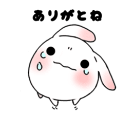 mochi mochi white rabbit life sticker #5750335