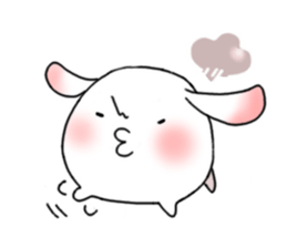 mochi mochi white rabbit life sticker #5750339