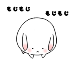 mochi mochi white rabbit life sticker #5750342