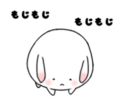 mochi mochi white rabbit life sticker #5750342