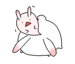 mochi mochi white rabbit life sticker #5750343