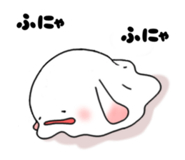 mochi mochi white rabbit life sticker #5750345