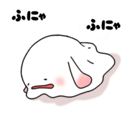 mochi mochi white rabbit life sticker #5750345