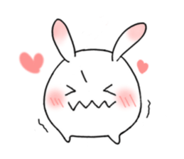 mochi mochi white rabbit life sticker #5750346
