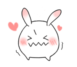 mochi mochi white rabbit life sticker #5750346