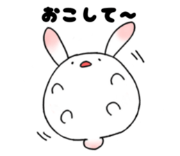mochi mochi white rabbit life sticker #5750347