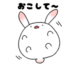 mochi mochi white rabbit life sticker #5750347