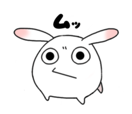 mochi mochi white rabbit life sticker #5750348