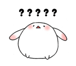 mochi mochi white rabbit life sticker #5750349