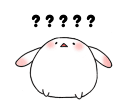 mochi mochi white rabbit life sticker #5750349