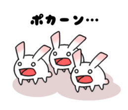 mochi mochi white rabbit life sticker #5750353