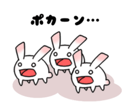 mochi mochi white rabbit life sticker #5750353