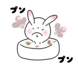 mochi mochi white rabbit life sticker #5750354