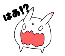 mochi mochi white rabbit life sticker #5750355