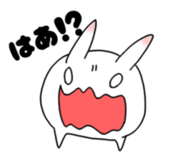 mochi mochi white rabbit life sticker #5750355