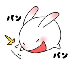 mochi mochi white rabbit life sticker #5750356