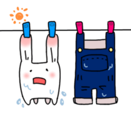 mochi mochi white rabbit life sticker #5750357